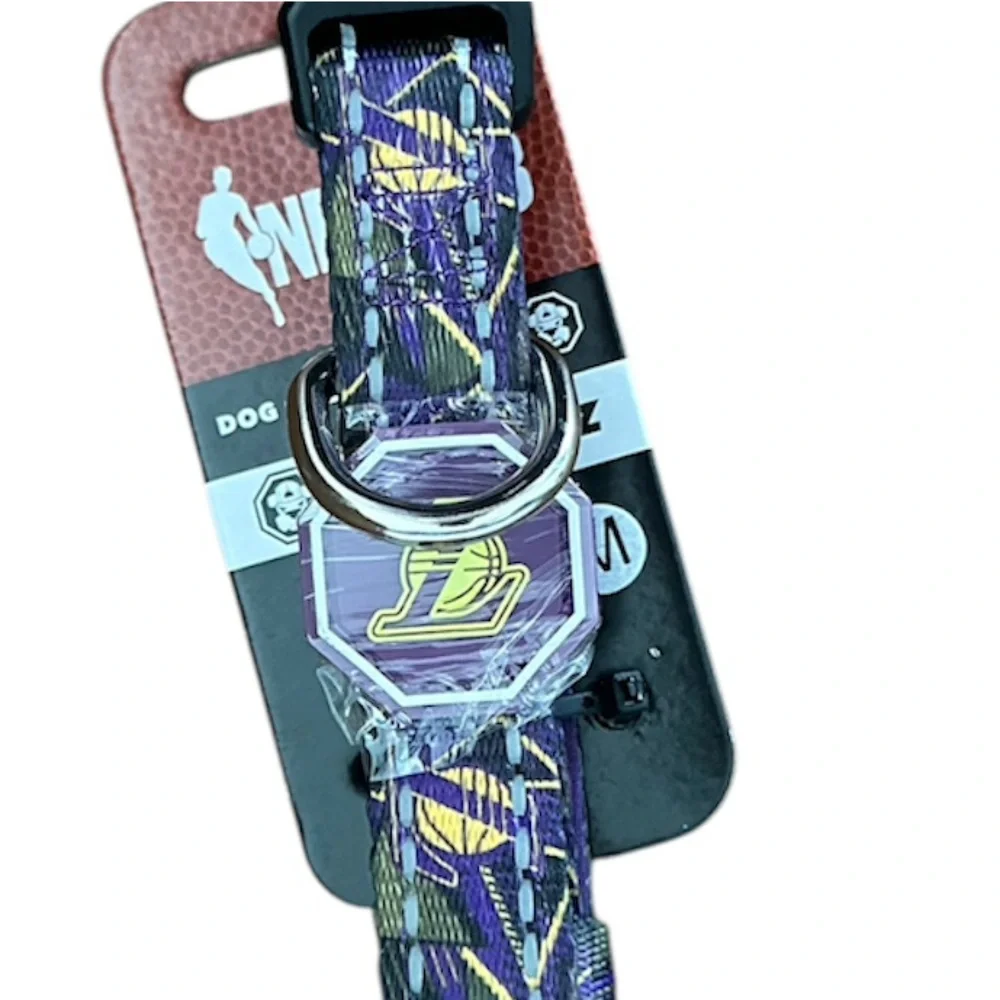 Lakers Dog Collar Purple and Black